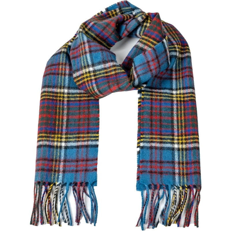 Briomhar Tartan Plaid Scottish Scarf - 100% Lambswool Made in Scotland for Men or Women